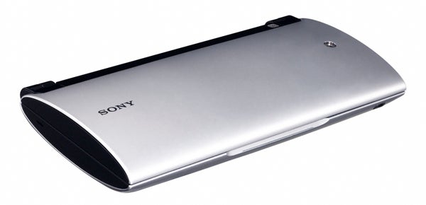 Silver Sony S2 portable device on a white background.